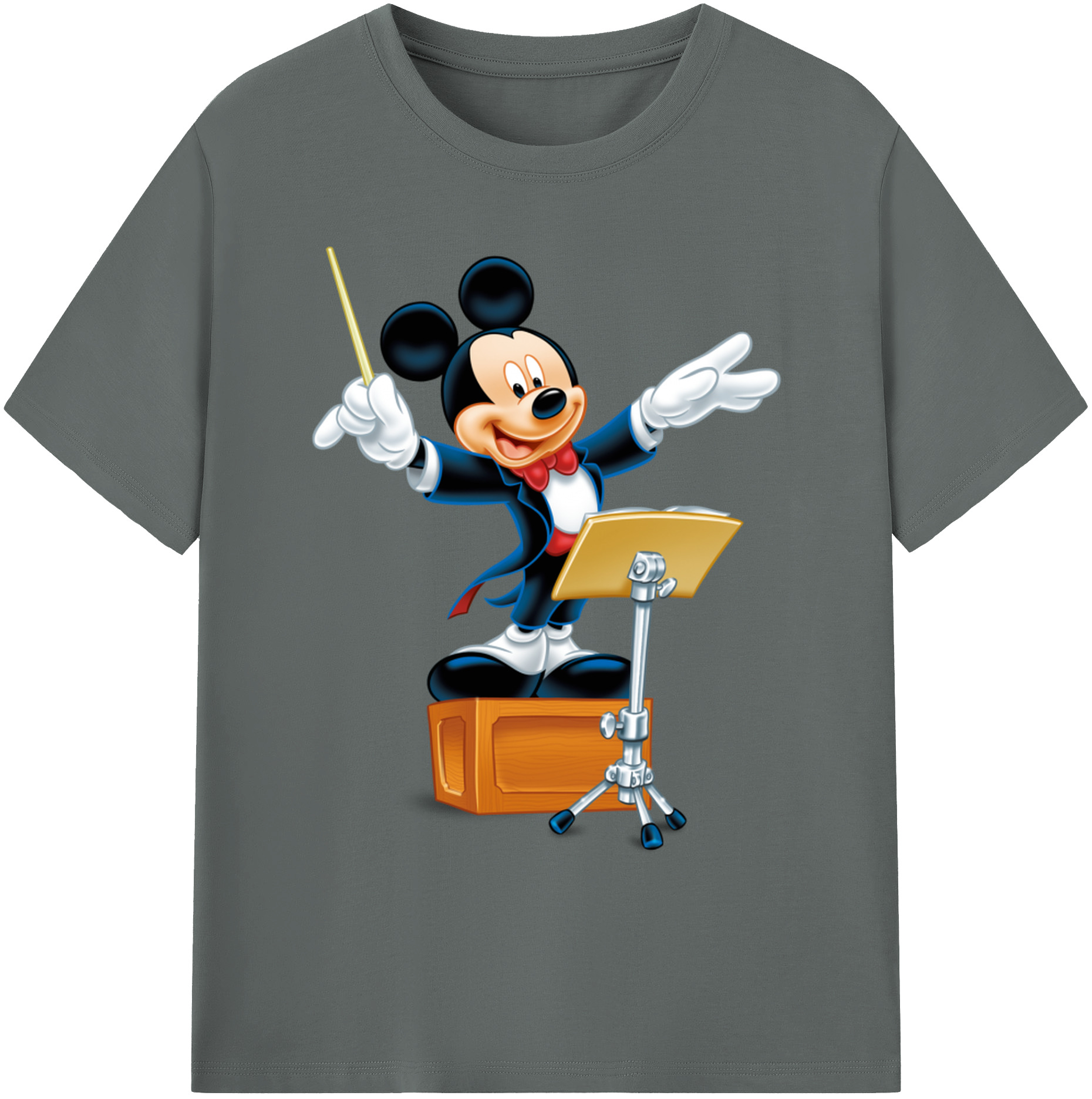 ミッキーマウス Mickey Mouse 綿100％ メンズ半袖Tシャツ｜肌触りやわらか＆通気性